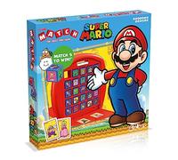Super Mario Match The Crazy Cube Game Travel Board Game, Multilingual, 15 Characters including Mario, Luigi and Princess Peach, for Ages 4 plus