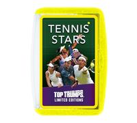 Top Trumps Tennis Stars Limited Edition Card Game | Featuring Federer, Serena, Nadal, Djokovic, Alcaraz & Świątek | Fun Family Travel Game for Kids & Adults
