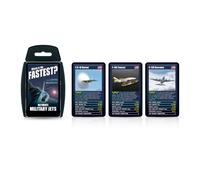 Top Trumps Ultimate Military Jets Classics Card Game, learn facts about the Dassault Rafale and the E-3 Sentry in this educational packed game, 2 plu