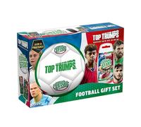 Top Trumps World Football Stars Card Game & Football Gift Set | Size 5 Football with Limited Edition Mega Stars Pack | Kids Football Gift for Boys & Girls, Collect & Play