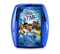 Top Trumps World Football Stars Quiz Game, 500 questions to test your football knowledge and memory including Cristiano Ronaldo, Lionel Messi, Harry