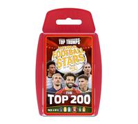 Top Trumps World Football Stars Top 200 Card Game Pack 4, Play with Salah, Mahrez, Dias and Darwin Nunez, educational gift for ages 6 plus