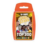 Top Trumps World Football Stars Top 200 Card Game - Pack no. 6, Virgil Van Dijk, Thomas Muller, Saka and Odegaard Dedicated Deck Playing Card Game - Collect All Packs
