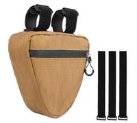 Top Tube Bag - Waterproof Road Bike Bag - 0.9L Triangle Pouch with Side Zipper, Tool Pouch Repair Kit Storage for Cycling Accessories