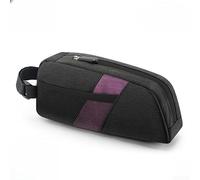 Top Tube Bike Bag, 22.2 x 11.1 x 6.5 cm, Front Frame Mount Pannier for Road & Mountain Bikes, Low-Profile Design, Lightweight 87 g(Black and purple)