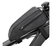 Top Tube Cycle Bags, Upper Pipe Pouch, 01.05x12.05 Inches Two Zipper Waterproof Riding Storage Accessories, Compact Organizer for Phone Snacks Gear, Foldable Mountain Road Cycle