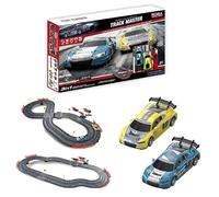 Top Turbo Track Master 3-in-1 Slot Car Racing Set, 320 cm | Officially Licensed Audi, USB Powered, 2 Audi R8 LMS Cars, 3 Track Configurations, Ages 8+