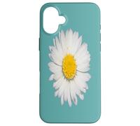 Top View Of A White Common Daisy Isolated Case for iPhone 16 Plus