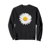 Top View Of A White Common Daisy Isolated Sweatshirt