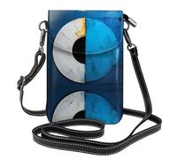 Top view of the spiral Printed Crossbody Bag, Extended Adjustable Shoulder Strap, Multiple Compartments, Key and Cosmetic Storage Pouch