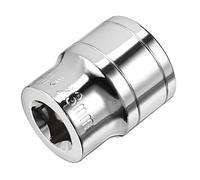 TOP-VIGOR 1/2-Inch Drive 23mm 6-Point Shallow Socket, Metric, Cr-V Drive Socket for Auto Repairing and Household
