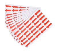 TOP-VIGOR 10 Pcs Small Arrow Stickers, 1.2x0.4 PVC Adhesive Labels for Flow Direction, Defect Marking, Inspection & Quality Control, Red