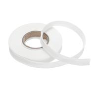 TOP-VIGOR 10 Yards Single Fold Bias Binding 1/2 Inch Bias Binding Tape Continuous Bulk for Sewing, Seaming, Piping, Quilting - Poly-Cotton White