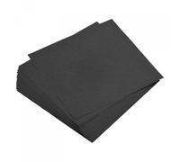 TOP-VIGOR 100 Sheets Coloured Origami Paper, 15cm x 15cm Double Sided, Handmade Craft Papers for DIY, Art Crafts, Drawing Cutting, Black