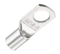 TOP-VIGOR 100Pcs 6 AWG Copper Wire Lug SC16-8, Crimp Ring Terminals Cable Lugs Bolt Hole, Battery Cable Ends Eyelets Connectors for Car Boat Auto Electrical Use