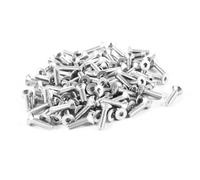 TOP-VIGOR 100Pcs Hex Socket Countersunk Head Screw Bolts, M3 x 12mm 304 Stainless Steel Flat Head Socket Cap Screws Bolts Fasteners for Bicycle Motorcycle Repair, Machinery, Household Appliances