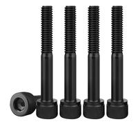 TOP-VIGOR 100Pcs Hexagon Socket Head Cap Screws, M3 x 30mm 12.9 Alloy Steel Replacement Machine Fastener Screws, Half Thread for Bicycle Motorcycle Repair, Professionals Landlords Repairmen, Black
