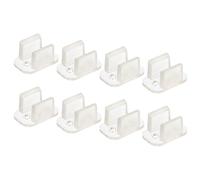 TOP-VIGOR 100Pcs LED Light Clips, Waterproof LED Strip Mounting Clips, Translucent Rope Clips, Neon Mounting Clips with Mounting Screws for 5mm LED Strip Lighting