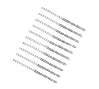 TOP-VIGOR 10Pcs 1.2mm Diamond Twist Drill Bit, Diamond Tipped Twist Drill Bit Set Masonry Drill Bits Rotary Tools for Wood Glass Stone Cutting