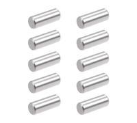 TOP-VIGOR 10Pcs 10mm x 25mm Dowel Pins Shelf Support Pegs, 304 Stainless Steel Cylindrical Shelf Support Pin Fasten Elements Silver Tone