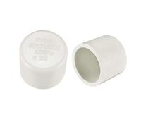 TOP-VIGOR 10pcs 20mm PVC Pipe Cap Fitting, Slip Socket External End Caps, Furniture Grade PVC Pipe Plug Socket Fittings for Build PVC Furniture DIY Garden Shelf