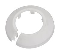 TOP-VIGOR 10pcs 35mm Pipe Cover Decoration, Click-in PP Plastic Escutcheon Pipe Collar for Water Pipe, Drain Line, Toilet Waste Pipe, Wall Pipe Entry Decoration Trim and Bathroom Plumbing White