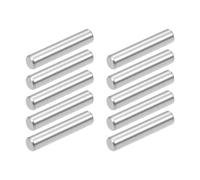 TOP-VIGOR 10Pcs 4mm x 20mm Dowel Pins Shelf Support Pegs, 304 Stainless Steel Cylindrical Shelf Support Pin Fasten Elements Silver Tone