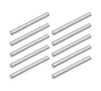 TOP-VIGOR 10Pcs 4mm x 40mm Dowel Pins Shelf Support Pegs, 304 Stainless Steel Cylindrical Shelf Support Pin Fasten Elements Silver Tone