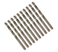 TOP-VIGOR 10Pcs 5.8mm Cobalt Jobber Drill Bits, M35 High Speed Steel HSS Twist Dril Bit Tool with Straight Shank for Drilling Hardened Metal, Stainless Steel, Cast Iron, Wood and Plastic