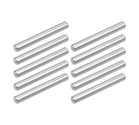 TOP-VIGOR 10Pcs 5mm x 32mm Dowel Pins Shelf Support Pegs, 304 Stainless Steel Cylindrical Shelf Support Pin Fasten Elements Silver Tone
