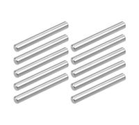 TOP-VIGOR 10Pcs 5mm x 35mm Dowel Pins Shelf Support Pegs, 304 Stainless Steel Cylindrical Shelf Support Pin Fasten Elements Silver Tone
