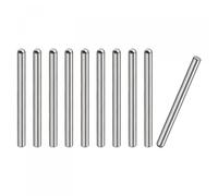 TOP-VIGOR 10Pcs 5mm x 70mm Dowel Pins, 304 Stainless Steel Round Head Flat Chamfered End Shelf Pegs Support Fasten Elements Silver Tone