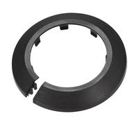 TOP-VIGOR 10pcs 64mm Pipe Cover Decoration, Click-in PP Plastic Escutcheon Pipe Collar for Water Pipe, Drain Line, Toilet Waste Pipe, Wall Pipe Entry Decoration Trim and Bathroom Plumbing Black