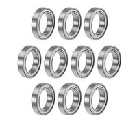 TOP-VIGOR 10Pcs 6701ZZ Deep Groove Ball Bearings - Z2 12mm x 18mm x 4mm