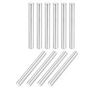 TOP-VIGOR 10Pcs 6mm x 60mm Dowel Pins Shelf Support Pegs, 304 Stainless Steel Cylindrical Shelf Support Pin Fasten Elements Silver Tone