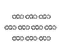 TOP-VIGOR 10Pcs AXK0819 Thrust Needle Roller Bearings with Washers, 8mmx19mmx2mm Bearing for Conveying Equipment, Automobiles, Pump, Machine Tools, Chromium Steel