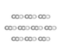 TOP-VIGOR 10Pcs AXK1024 Thrust Needle Roller Bearings with Washers, 10mm24mmx2mm Bearing for Conveying Equipment, Automobiles, Pump, Machine Tools, Chromium Steel
