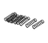 TOP-VIGOR 10Pcs Compression Spring, 1.2mm Wire Dia, 13mm OD, 45mm Free Length Dual Extended Durable Dual Hook Tension Spring for Furniture Screen Doors Repair Projects