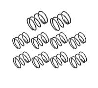 TOP-VIGOR 10Pcs Compression Spring, 1.2mm Wire Dia, 16mm OD, 20mm Free Length Dual Extended Durable Dual Hook Tension Spring for Furniture Screen Doors Repair Projects