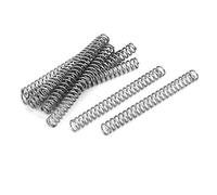 TOP-VIGOR 10Pcs Compression Spring, 5mm OD,0.7mm Wire Size,50mm Free Length Dual Extended Durable Dual Hook Tension Spring for Furniture Screen Doors Repair Projects