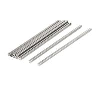 TOP-VIGOR 10Pcs M5 x 100mm Fully Threaded Rod, 304 Stainless Steel Right Hand Threads Rods, Fully Studding Rod Bar for Anchor Bolts, Clamps, Hangers and U-Bolts
