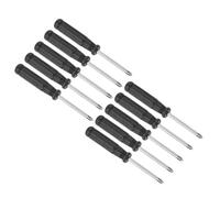 TOP-VIGOR 10pcs Mini Phillips Screwdriver 4mm Cross Head 109mm Length, Small Precision Screwdrivers with Non-Slip Handle for Electronics, Glasses, Watch, Computer and Small Appliance Repair