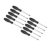 TOP-VIGOR 10pcs Mini Slotted Screwdriver 5mm Flat Head 145mm Length, Small Precision Screwdrivers with Non-Slip Handle for Electronics, Glasses, Watch, Computer and Small Appliance Repair