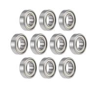 TOP-VIGOR 10Pcs MR2010ZZ Deep Groove Ball Bearings - Z2 10mm x 20mm x 6mm