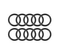 TOP-VIGOR 10Pcs Nitrile Rubber O-Rings, 38mm OD 28mm ID 5mm Width Metric Sealing Gasket, Rubber Washers O Rings Spacers for Faucet Plumbing Automotive Repair, Black