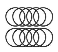 TOP-VIGOR 10Pcs Nitrile Rubber O-Rings, 39mm OD 35mm ID 2mm Width Metric Sealing Gasket, Rubber Washers O Rings Spacers for Faucet Plumbing Automotive Repair, Black