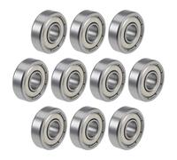 TOP-VIGOR 10Pcs R1660ZZ Deep Groove Ball Bearings - Z2 6mm x 16mm x 5mm