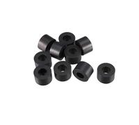 TOP-VIGOR 10Pcs Rubber Flat Washers, 16mm OD 8mm ID 10mm Thickness Heavy Duty Black Rubber Grommet Vibration Damping Pads Sealing Gasket Washers for Faucet Pipe Water Hose Fastener Bolt