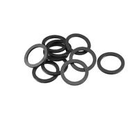 TOP-VIGOR 10Pcs Rubber Flat Washers, 40mm OD 30mm ID 3mm Thickness Heavy Duty Black Rubber Grommet Vibration Damping Pads Sealing Gasket Washers for Faucet Pipe Water Hose Fastener Bolt