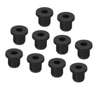TOP-VIGOR 10Pcs Rubber Grommets 9mm Mount Dia Round T-Type Silicone Seal Flexible Hole Plugs for Cable Pipe Cord Protection